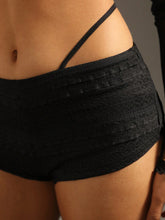 BAE Summer Solid Color Tight Textured Shorts